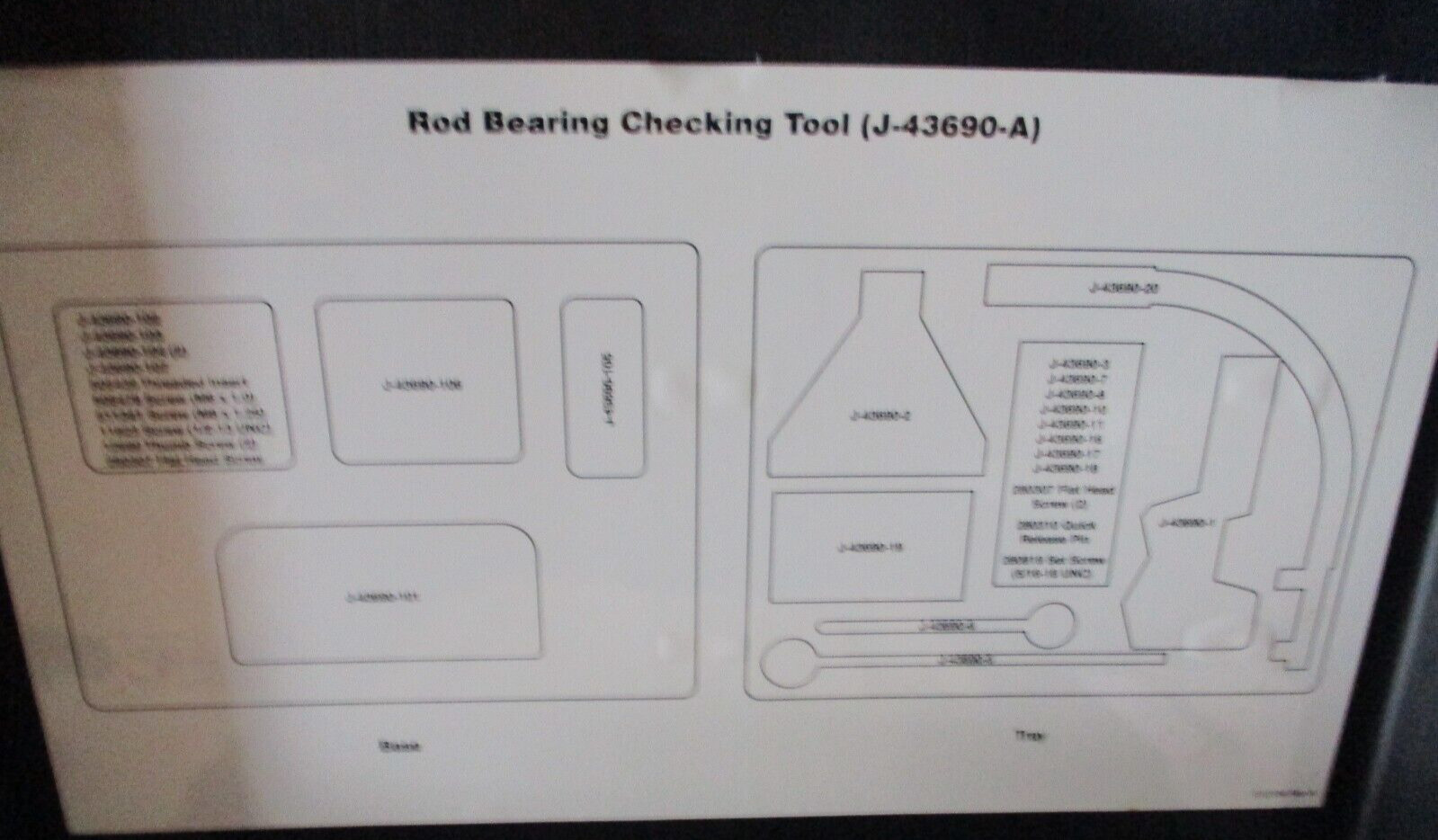 KENT MOORE TOOL J-43690 ROD BEARING CLEARANCE CHECKING TOOL -Sold as is