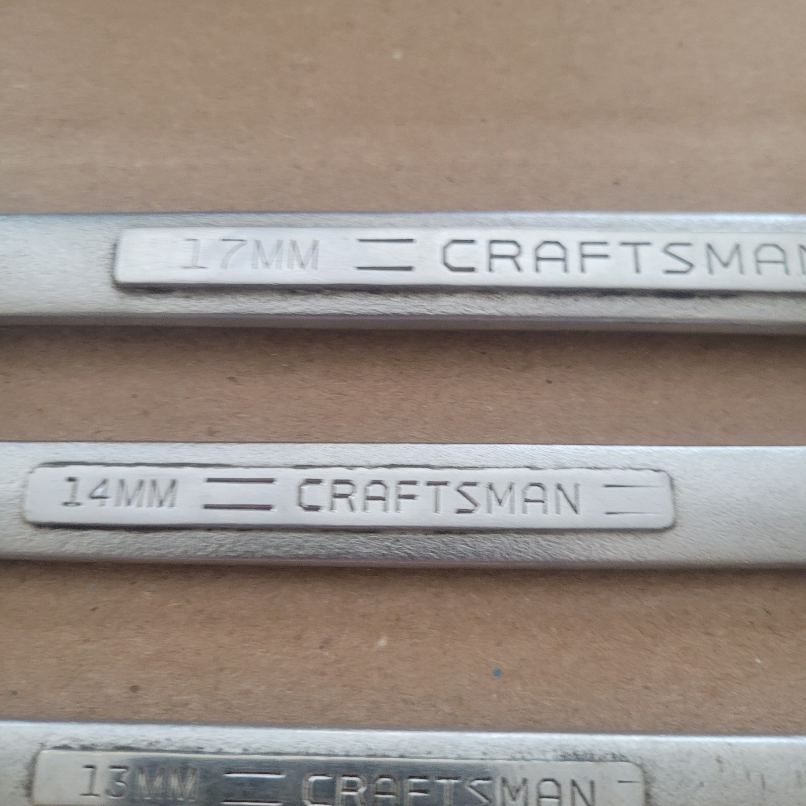 Vtg Craftsman Metric «VV» Combination Wrench Set 12mm 13mm 14mm 17mm 42916-42929
