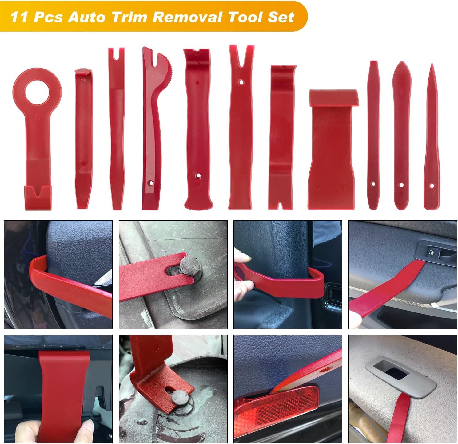 19-Piece Interior Trim Removal Tool Set: For interior trim panels