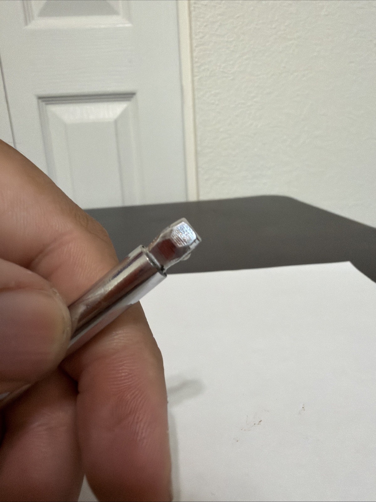 Snap-On TMXW4 1/4 Drive 4” Long Chrome Friction Ball Wobble Ext. Made in the USA