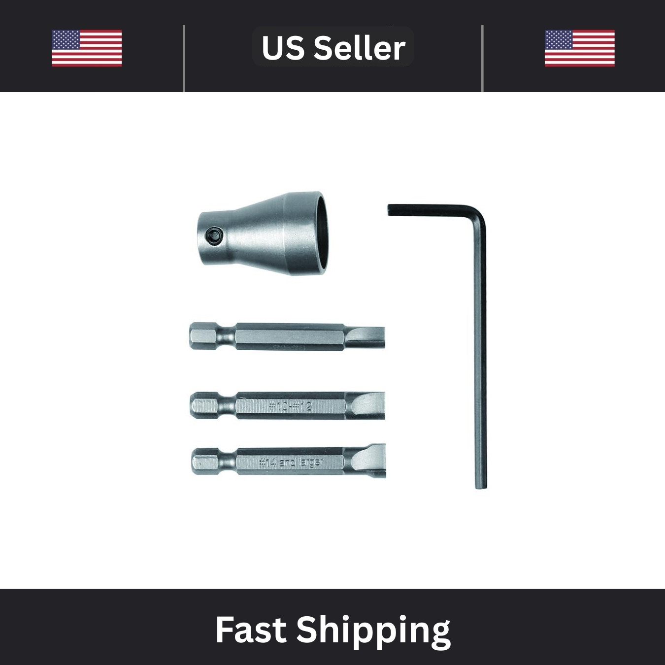 One Way Screw Installer Driver / Remover Extractor 5 Piece Set