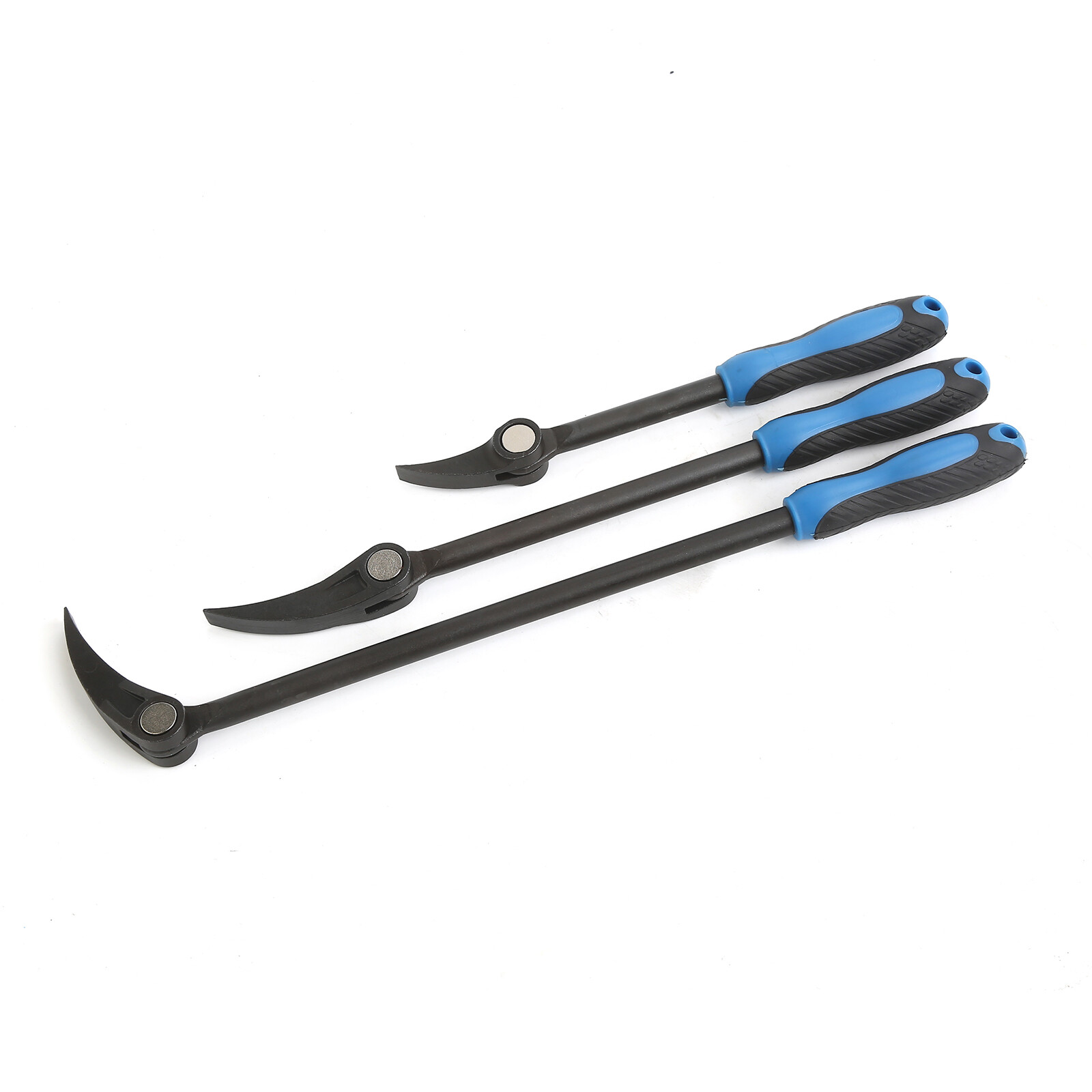 8″ 12″ 16″ HSS Indexable Pry Bar Set, 11-Position Adjustable Angle Pry Bars 3pc