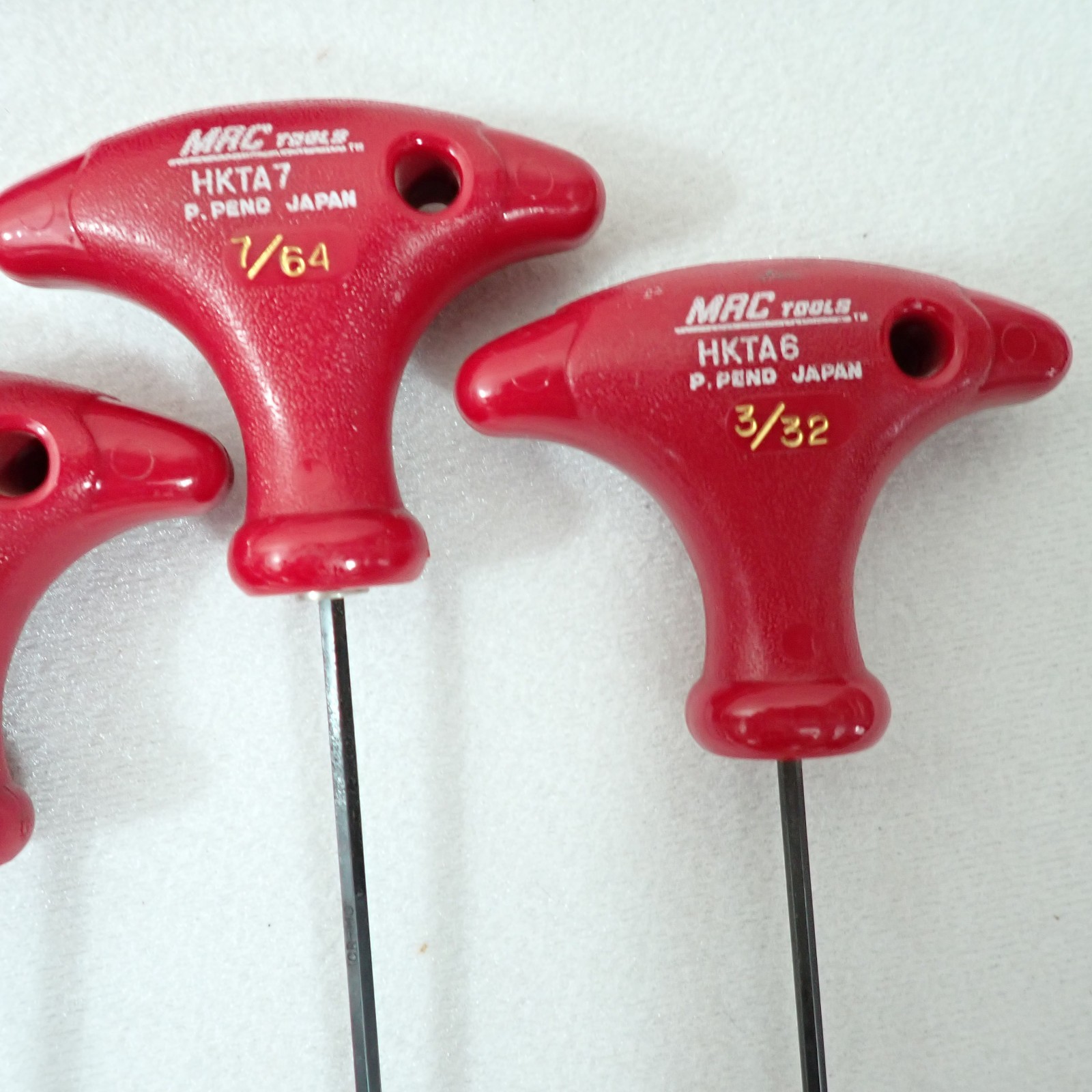 Mac Tools HKTA SAE T-Handle Hex Allen Wrench 10 pc Set 3/32″-3/8″ w/Red Rack