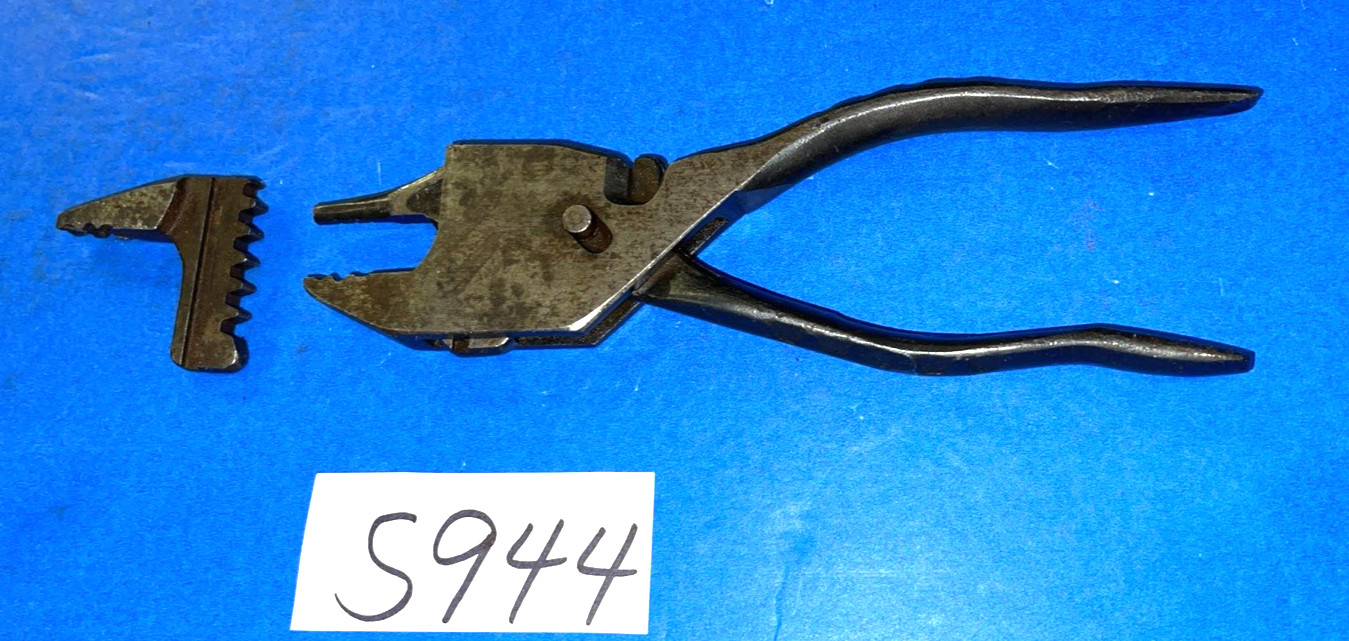 EIFEL TOOLS VINTAGE GEARED PLIERENCH 7 INCH 1 EXTRA HEAD