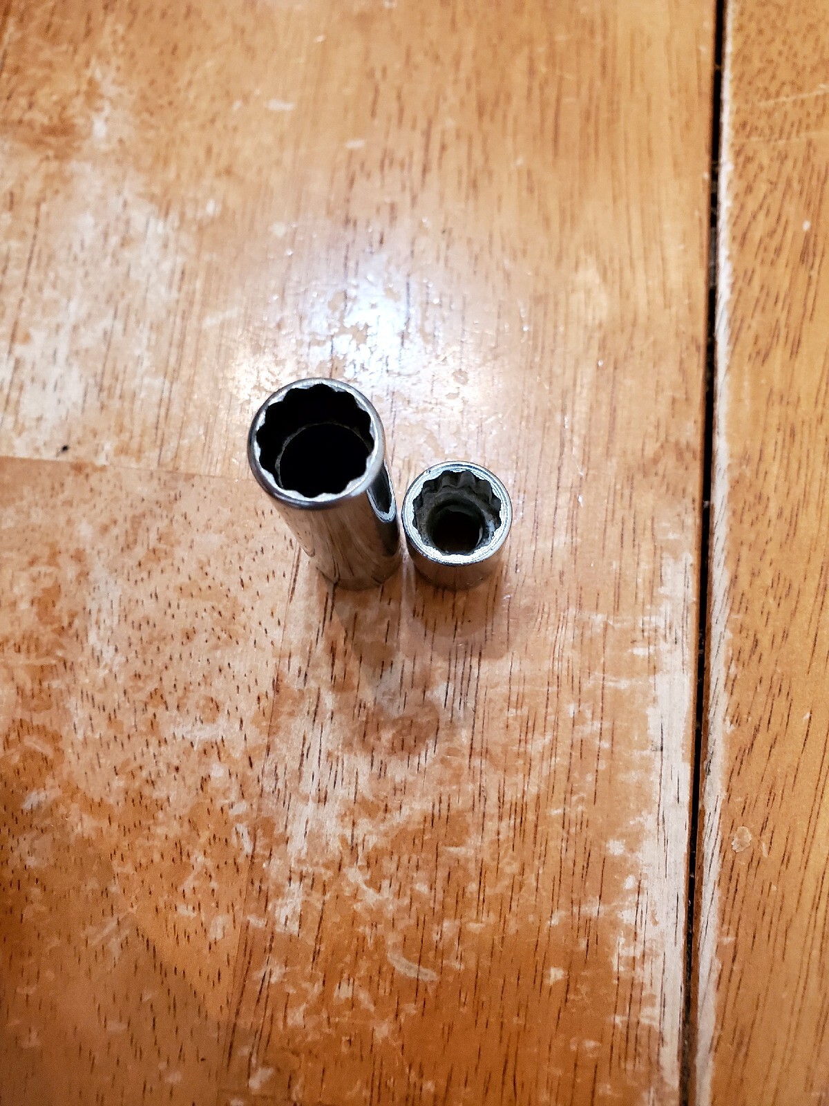 Snap On 1/4 Drive 7/16 12PT Shallow Deep Sockets Lot Of 2
