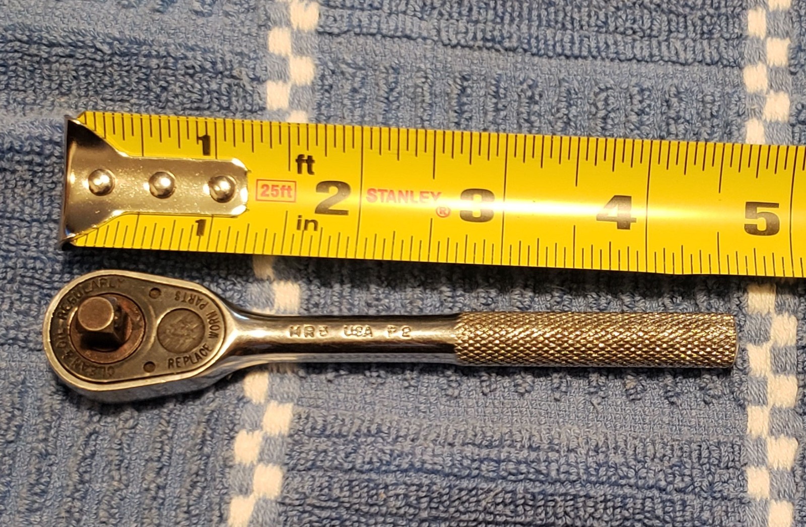 Vtg Mac Tools 1/4″ Drive Ratchet * MR5 * 4 3/4″ long