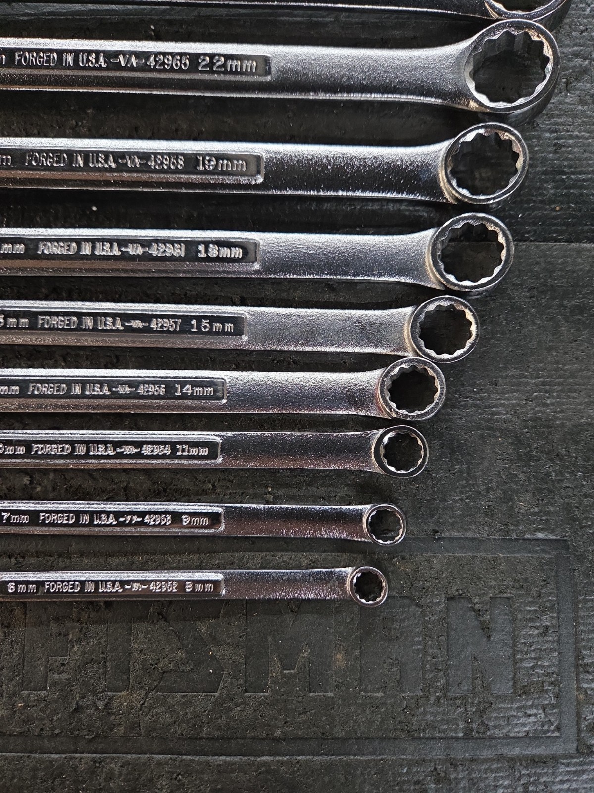 Craftsman Metric Double Box End Wrench Set 12 Point 6mm to 24mm 10pc Made in USA