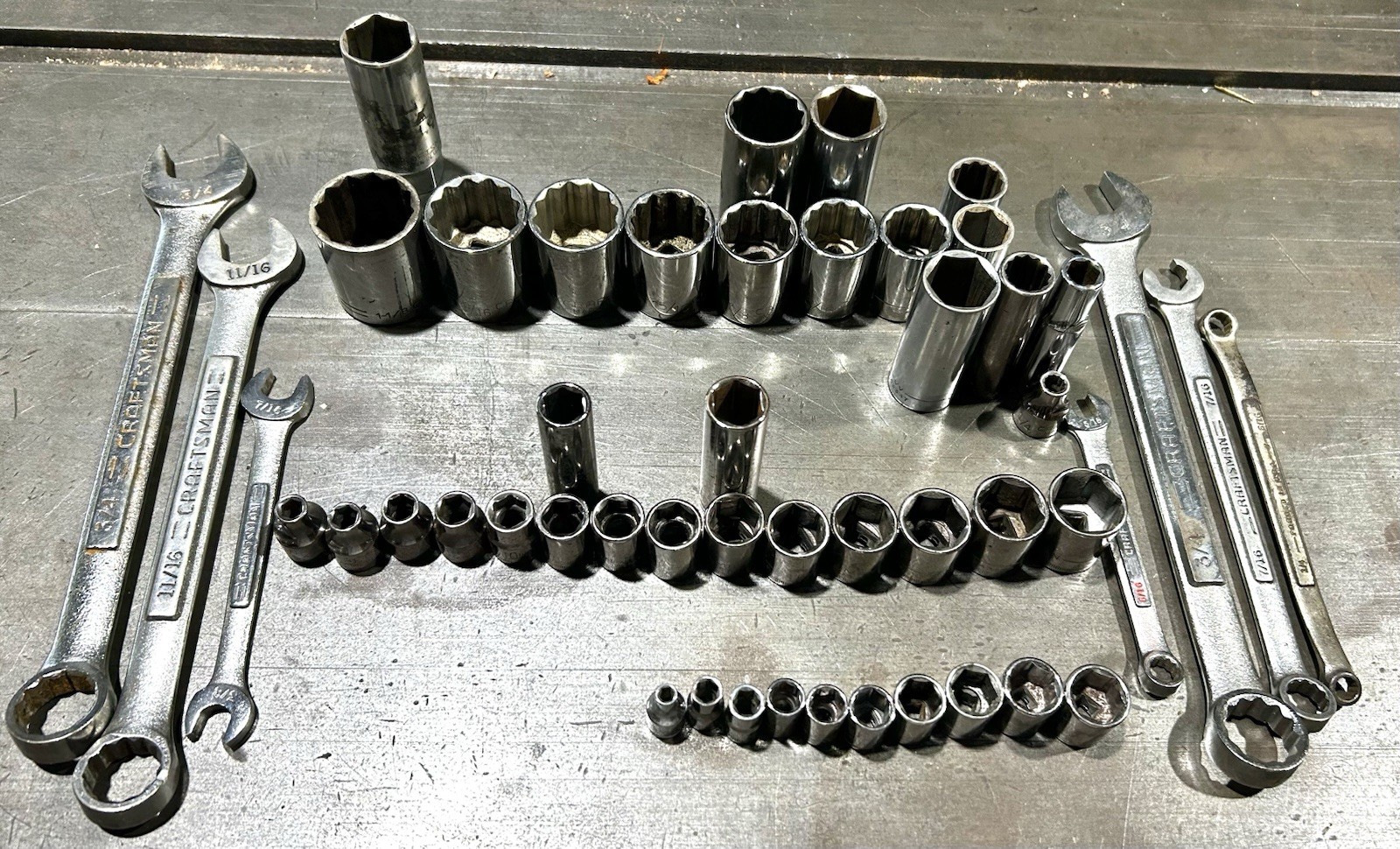 CRAFTSMAN Tools, Sockets, Wrenches, Ratchets, Metric SAE. All USA MADE 50Pieces!