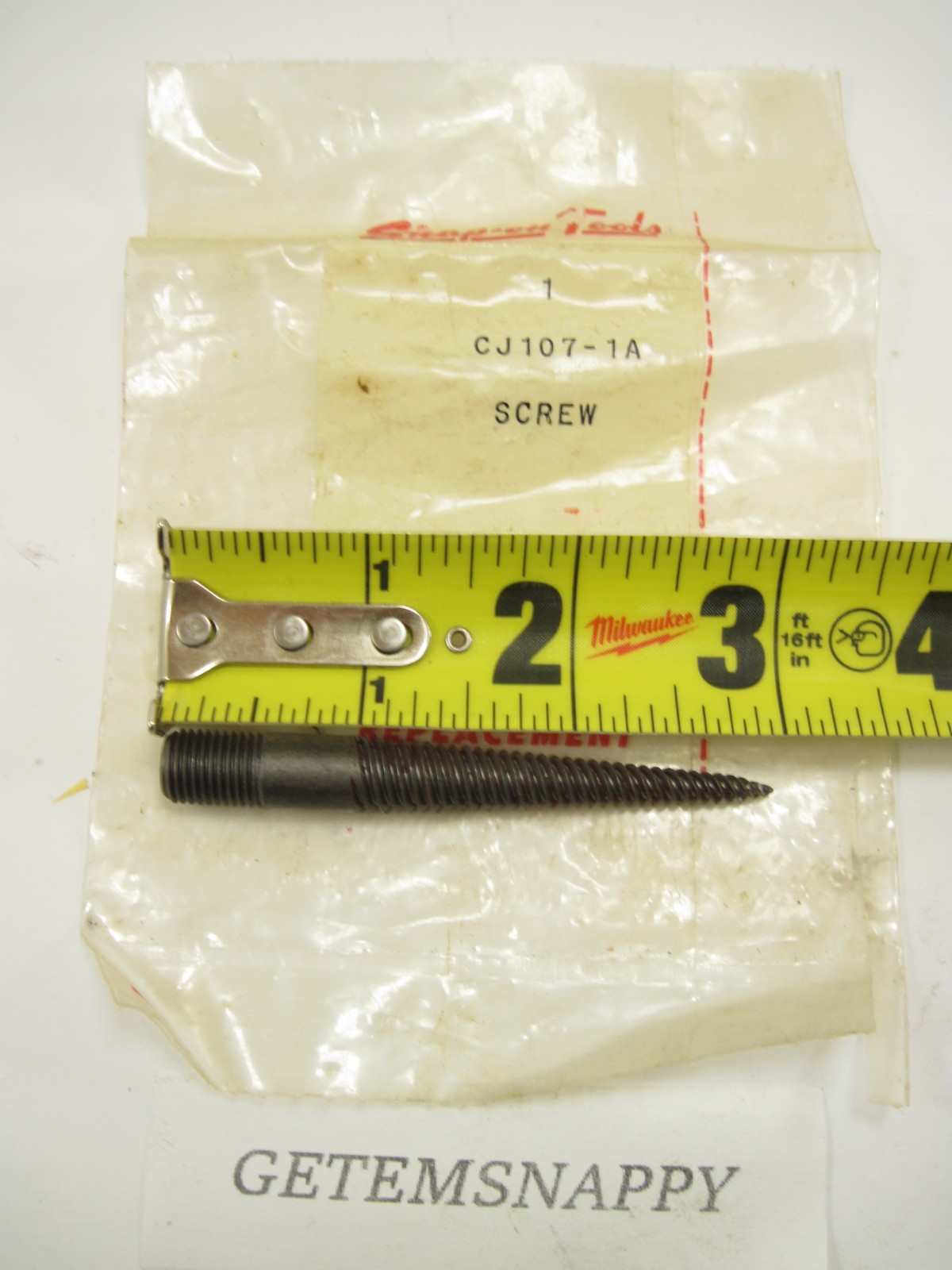 Snap On Screw Dent Puller Adapter For Light Duty Slide Hammer CJ107-1A New