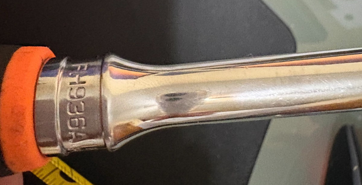 SNAP-ON FH936A 3/8″ RACHET BLACK & ORANGE HANDLE VERY NICE USED CONDITION!