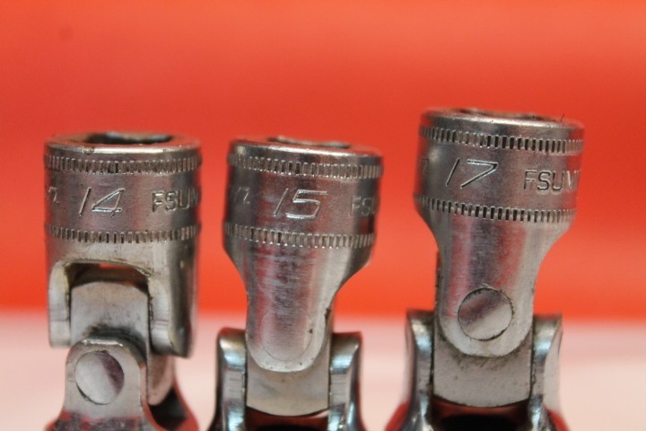 SNAP-ON 3/8″ Drive 10 PC 8, 10, 11, 12, 13, 14, 15, 17, 21, 9/16 Swivel Sockets