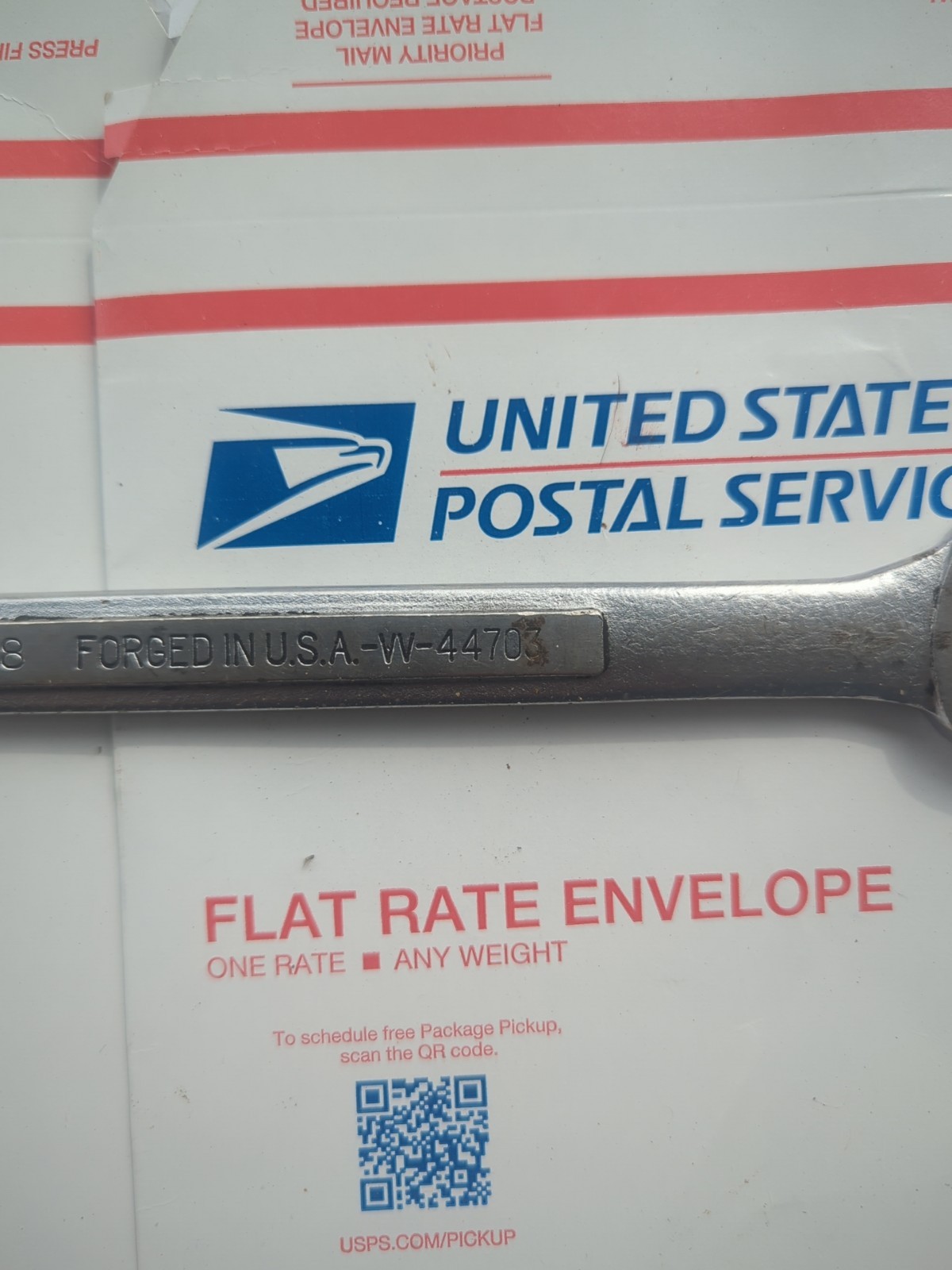 Craftsman 7/8 Inch Combination Wrench W 44703 Vintage USA