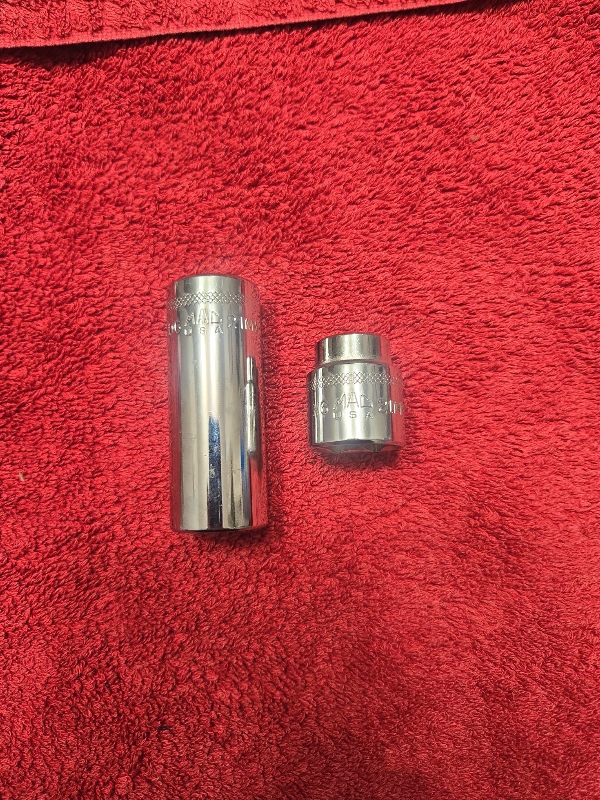 Mac Tools 21mm, 6pt., Deep And Shallow 3/8″ Dr. Chrome Sockets XD621MMR, X621mmr