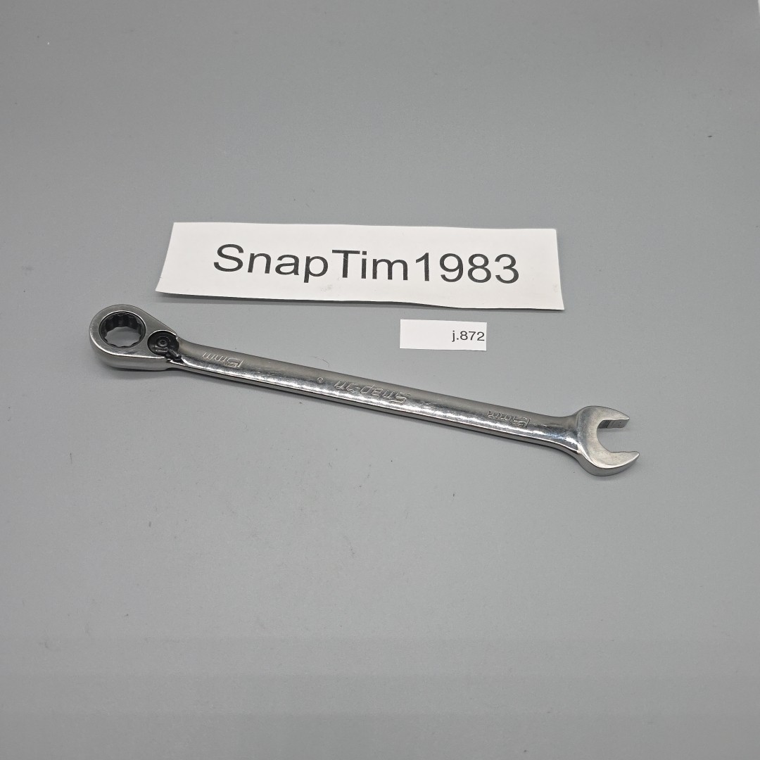 Snap-on Tools 15mm 12pt Flank Drive Plus Metric Wrench SOEXM15 USA