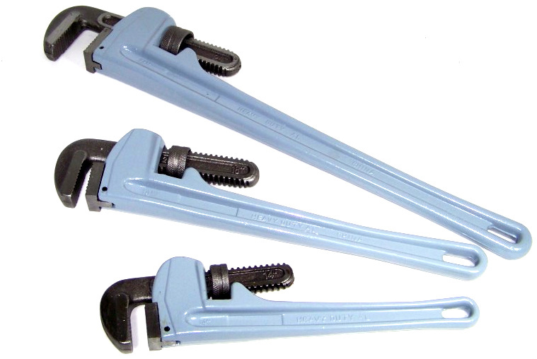 3 pcs 14″ 18″ 24″ Aluminum Pipe Wrench Plumbing Tools