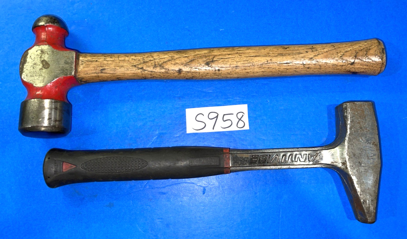MAC TOOLS 2 PIECE ANTI-VIBE BLACKSMITH & BALL PEEN HAMMERS 48OZ FREE SHIP IN US