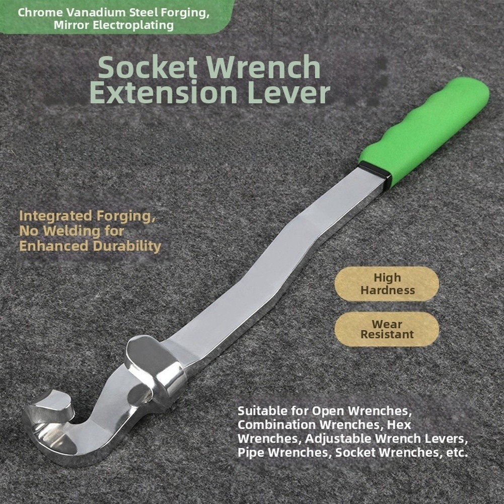 Forged Wrench Extension Bar Chrome Vanadium Steel 390mm Alloy Steel Heavy Duty