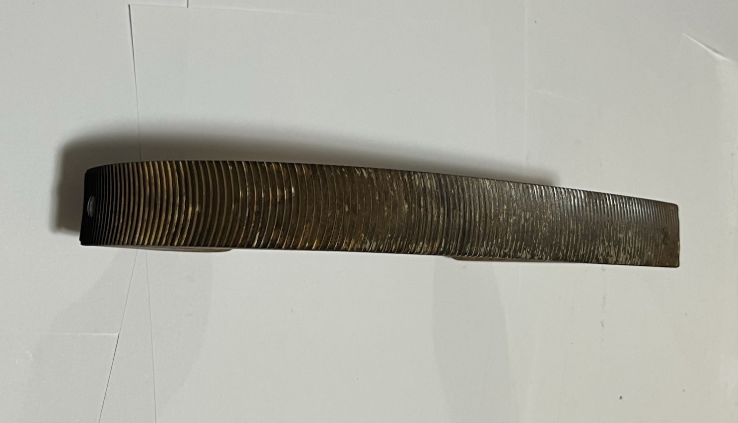 Vintage General Tool Co Curved Wood Handle File Holder with Rasp Auto Body USA