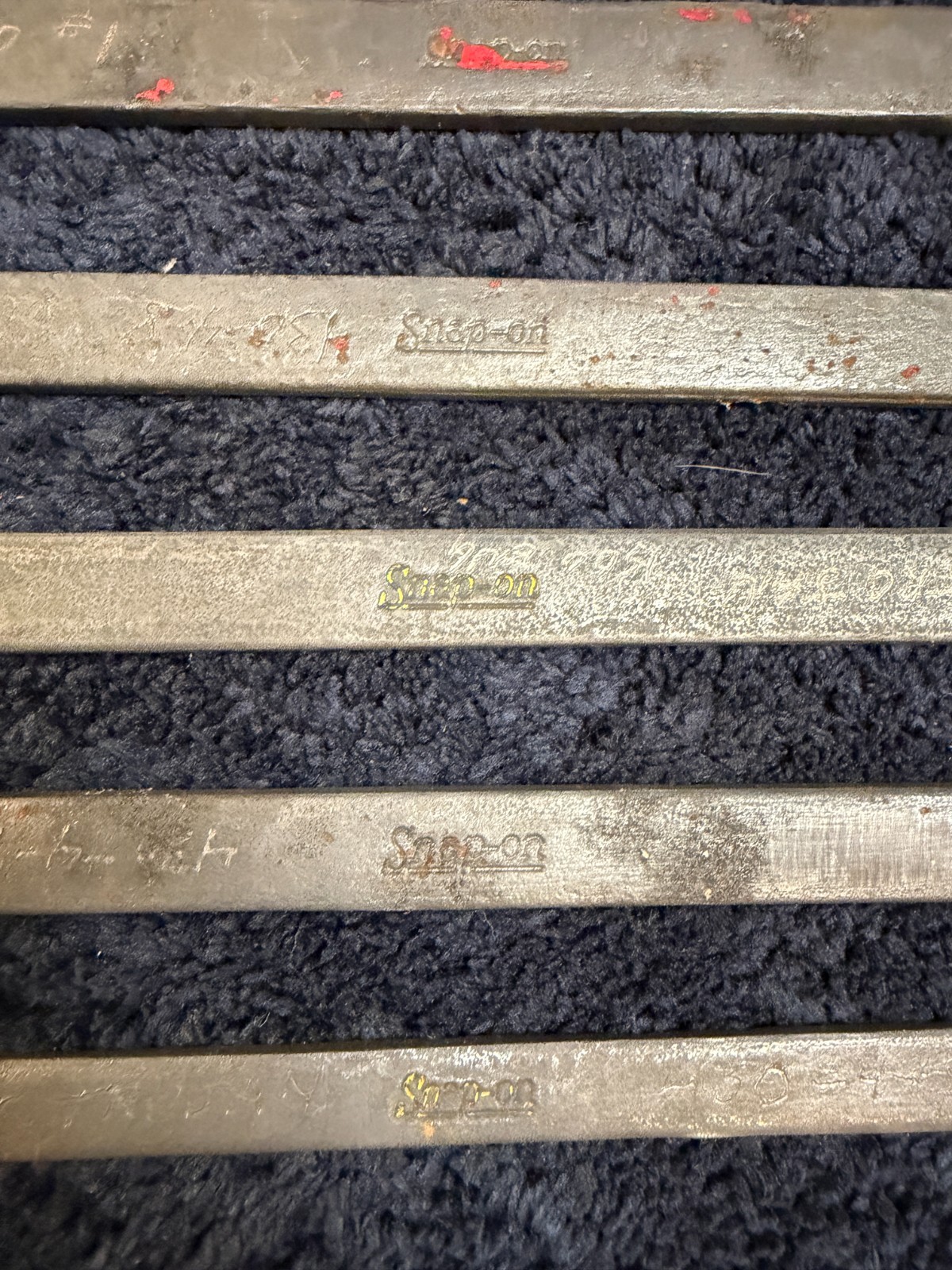 Snap-on 6 Piece Combination Wrench Set, GOEX See description for sizes. USED