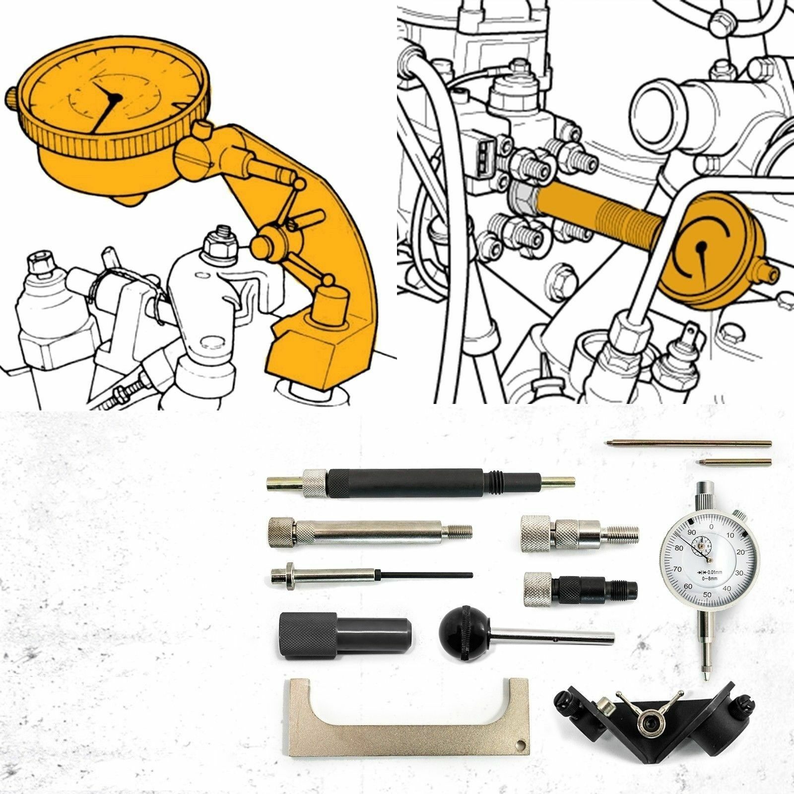 Diesel Fuel Pump Timing Tool Kit For AUDI / ALFA /BMW FIAT /FORD /RENAULT /VW