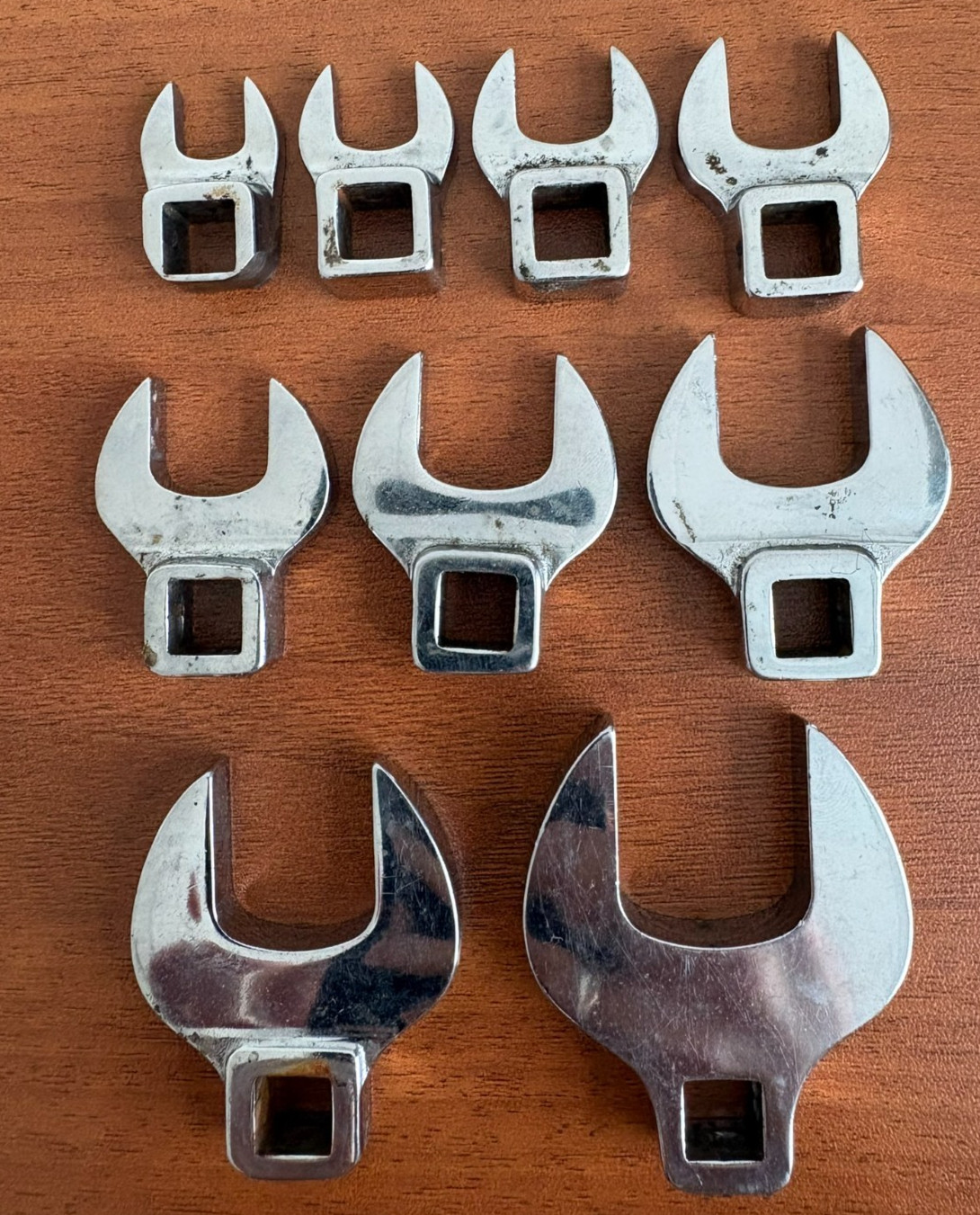 Snap On FCO12/14/18/20/22/24/26/30–3/8″ Drive SAE Open-End Crowfoot Wrench Set