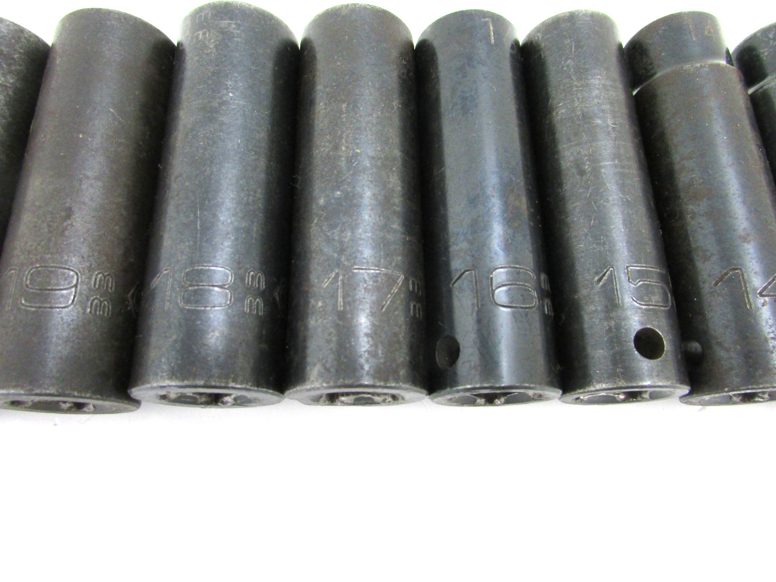 MATCO TOOLS 1/2” DRIVE METRIC DEEP IMPACT SOCKET SET, 6-POINT, USA