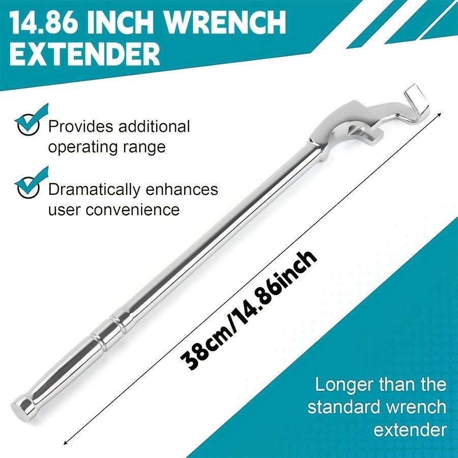 1pcs/2pcs Universal Wrench Extender Adapter, Breaker Bar Pipe, Ergonomic Handle
