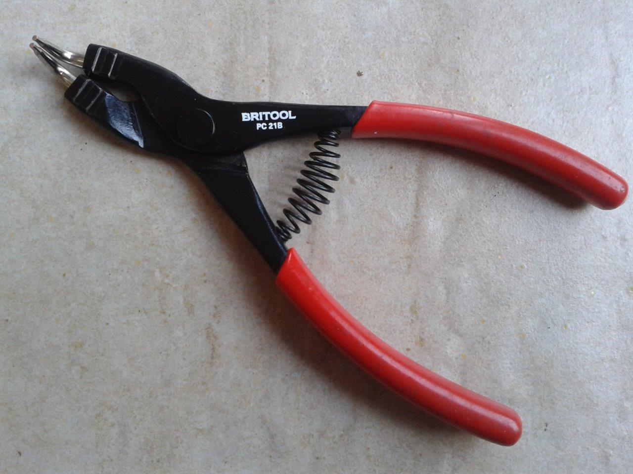 Original Britool PC21B Bent Nose External Circlip Plier Length 145mm approx