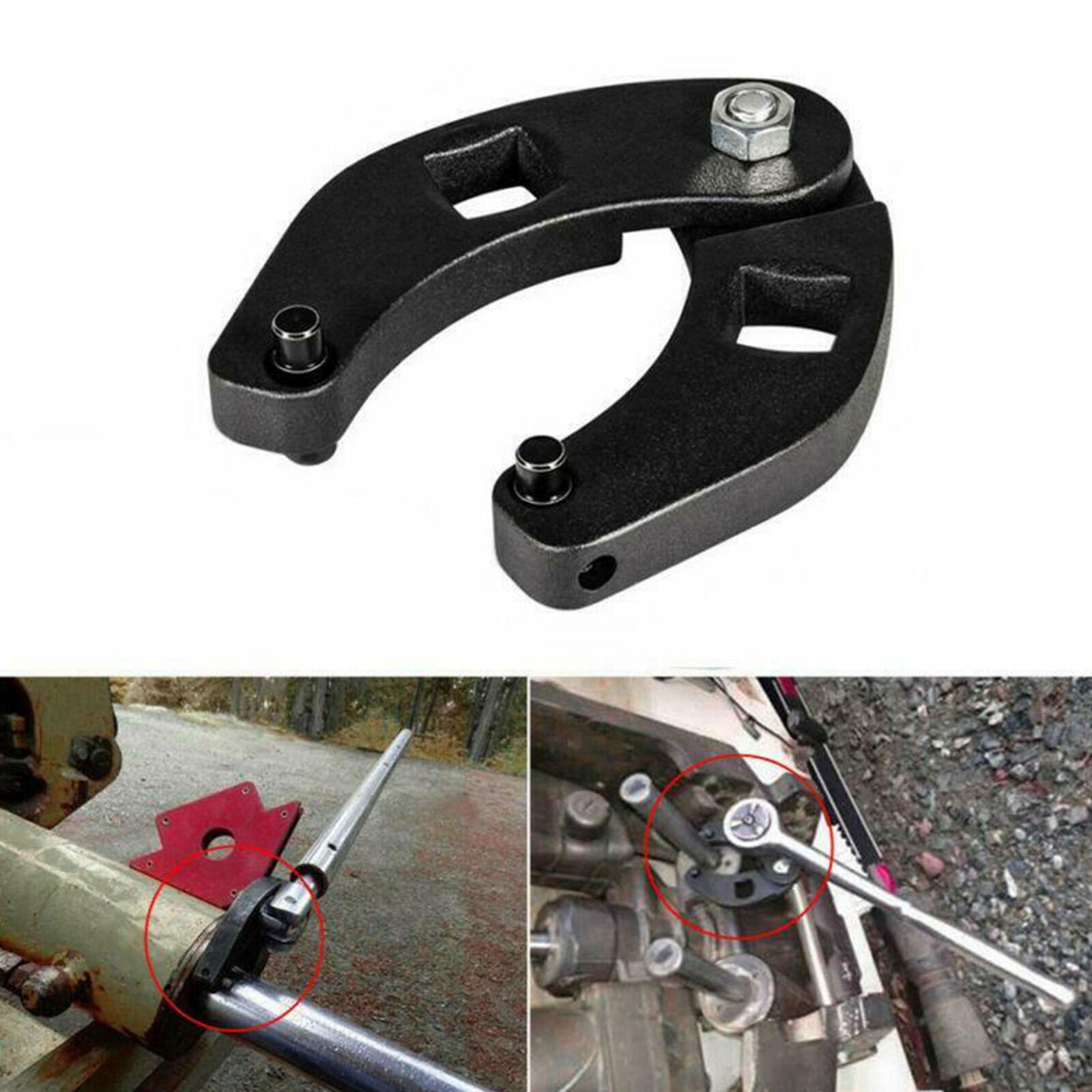 Adjustable Gland Nut Wrench for Hydraulic Cylinder Cap Remover 1″ to 3-3/4″ SAE