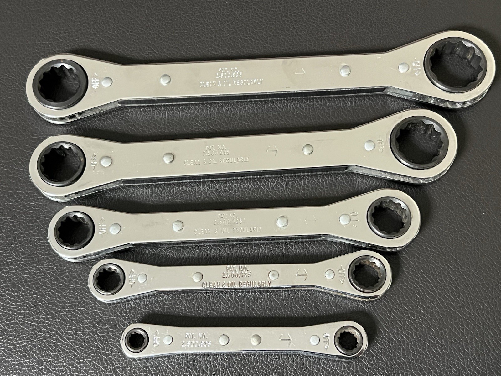 CRAFTSMAN 42160 5-Piece Flat Ratcheting Box End Set ( 10 Sizes in 5 Wrenches )