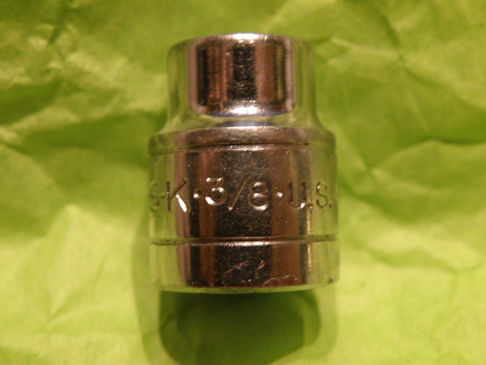 S-K 3/8″ Drive, 6 Point, 3/8″ Shallow Socket. 45112 Used Very Good Condition USA