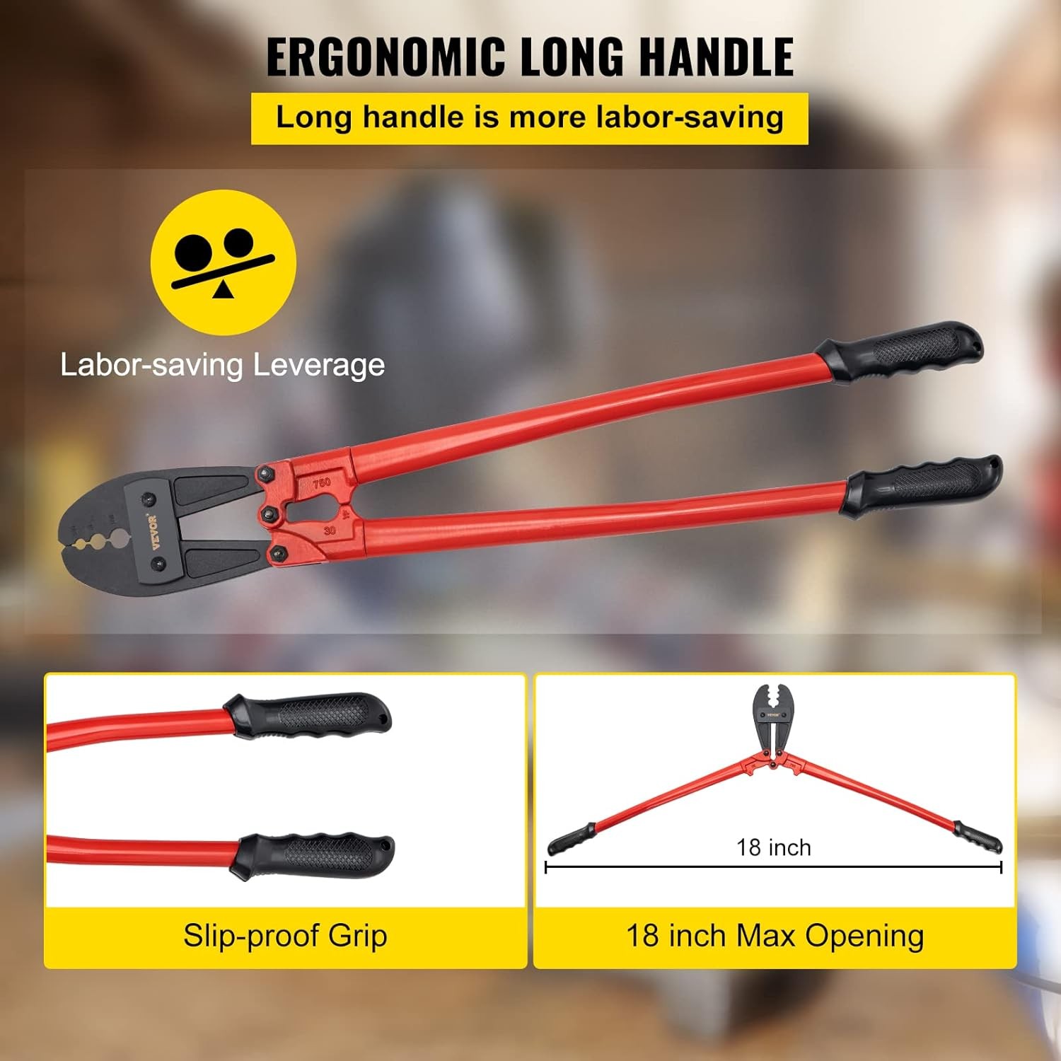Mophorn Hand Swager Crimper 30 Inch,Swaging Tool for 5/32″ 30 Inch, Yellow