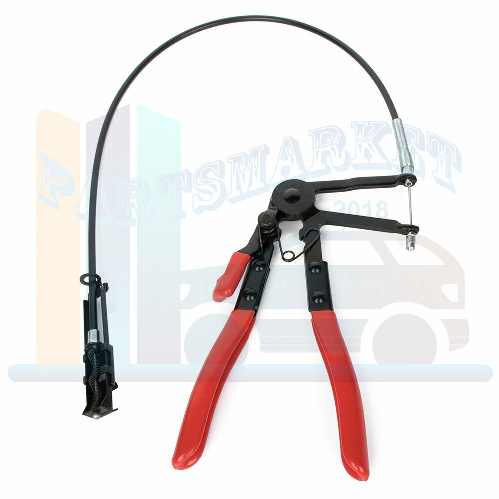 24»Flexible Long Reach Hose Clamp Pliers Remote Action Cable Type Repair Tools