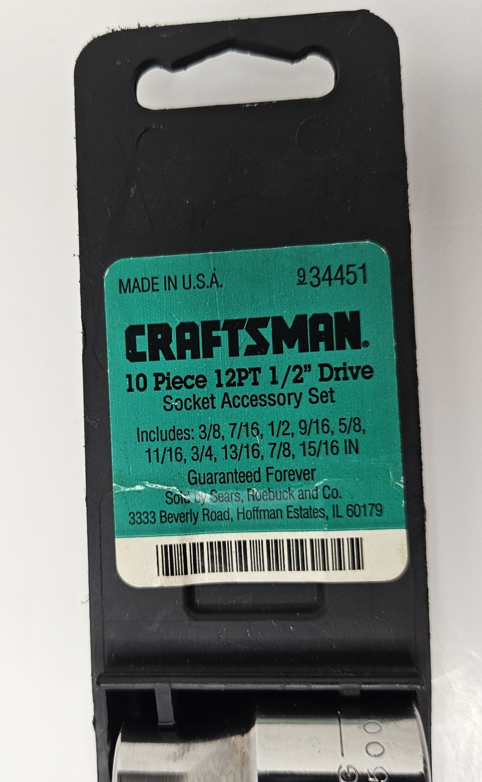 Vintage Craftsman 10 Piece 1/2″ Inch Drive 12 Point Socket Made in USA G Series