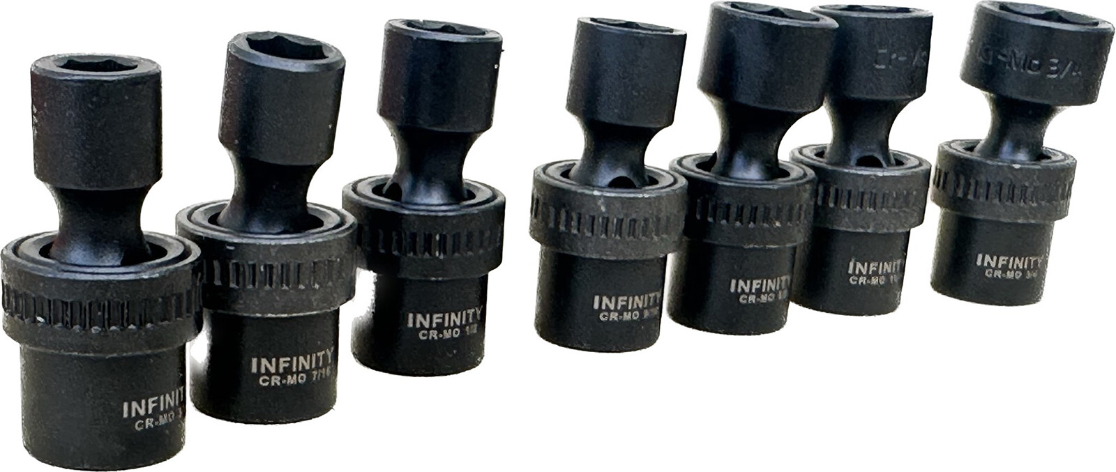 7pc 3/8″Dr. Shallow Universal Joint Swivel Impact Socket Set 3/8″ -3/4″ Cr-MO