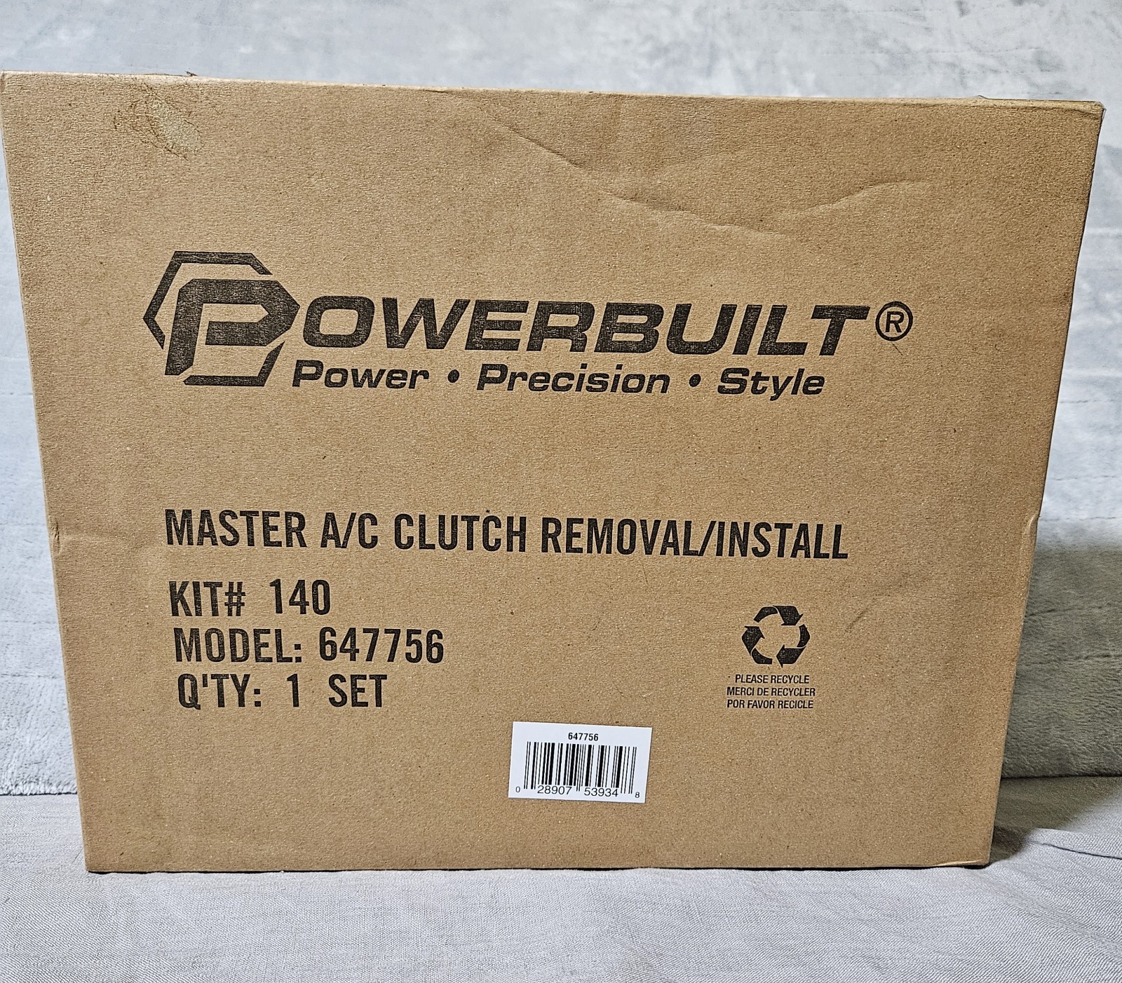 Powerbuilt Master A/C Clutch Removal/Install 647756 Kit #140 Sealed