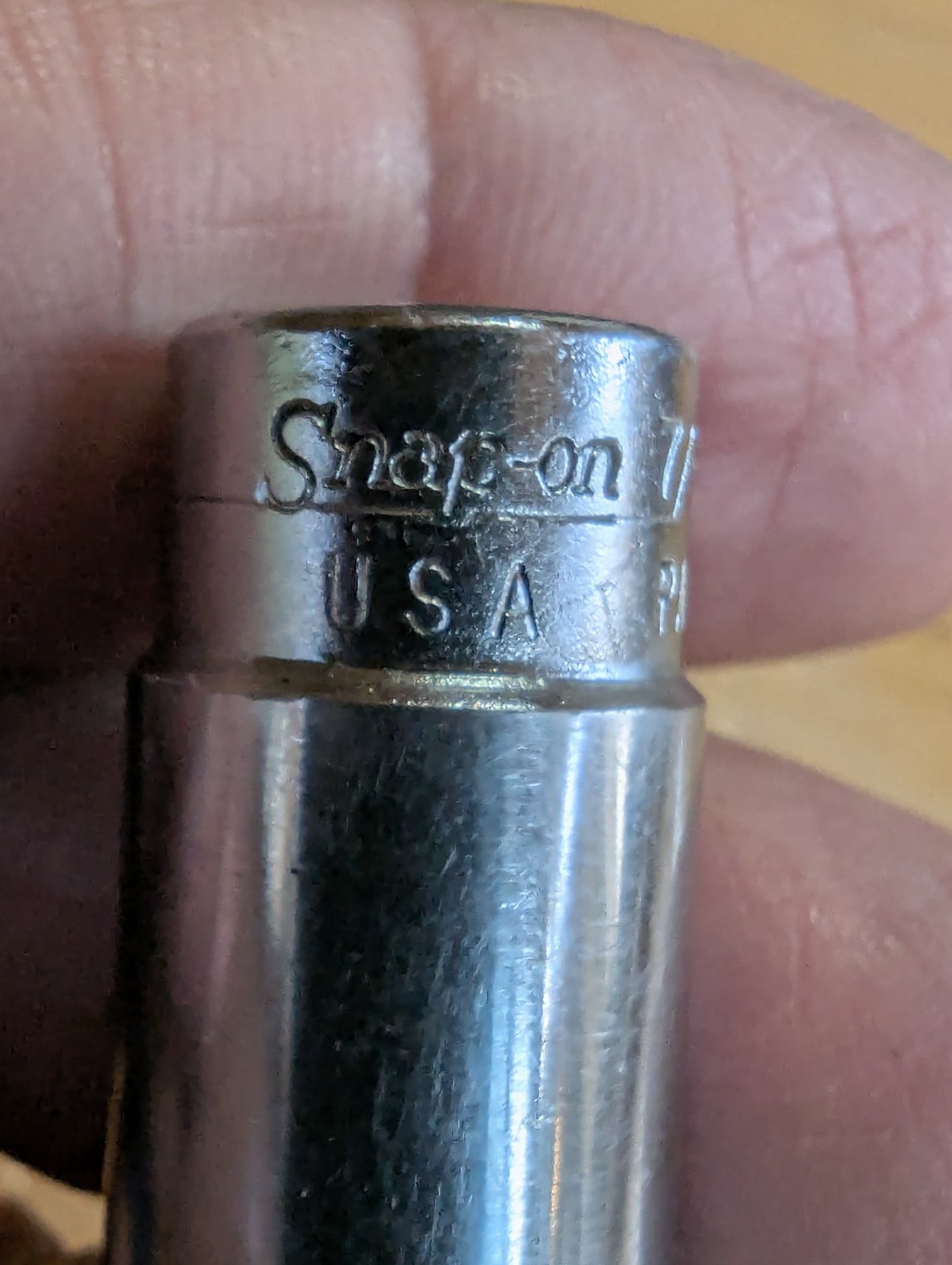 Snap On Tools 7/16″ & 9/16 1/4″ Drive Deepwell Chrome Socket 6 point STM14 STM18