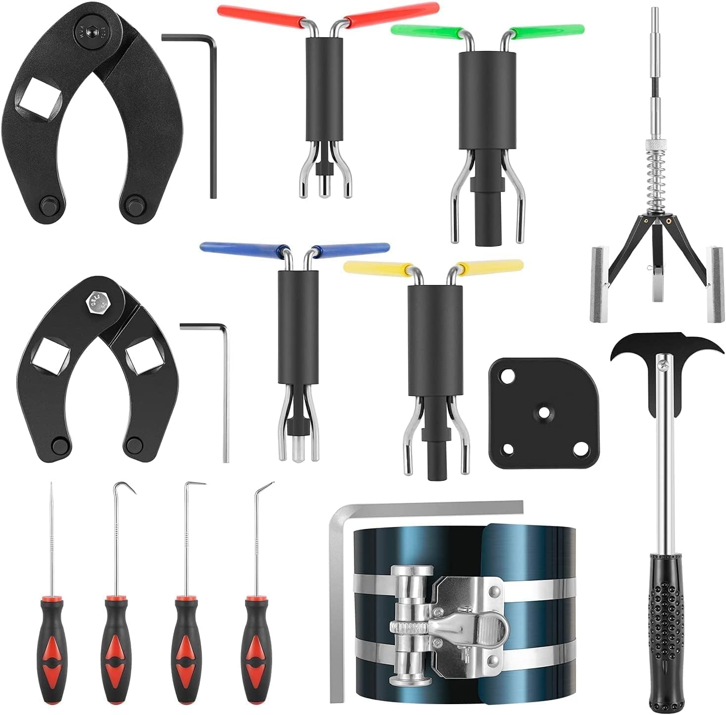 Hydraulic Cylinder Repair Tool Wrench Puller Kit For Skid Steers Loader Backhoes