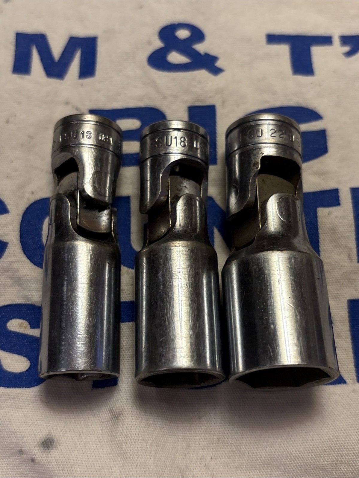 Snap-on Tools USA 3/8″ Dr 3pc Deep Swivel Sockets 1/2″ 9/16″ 11/16″ FSU16,18,22