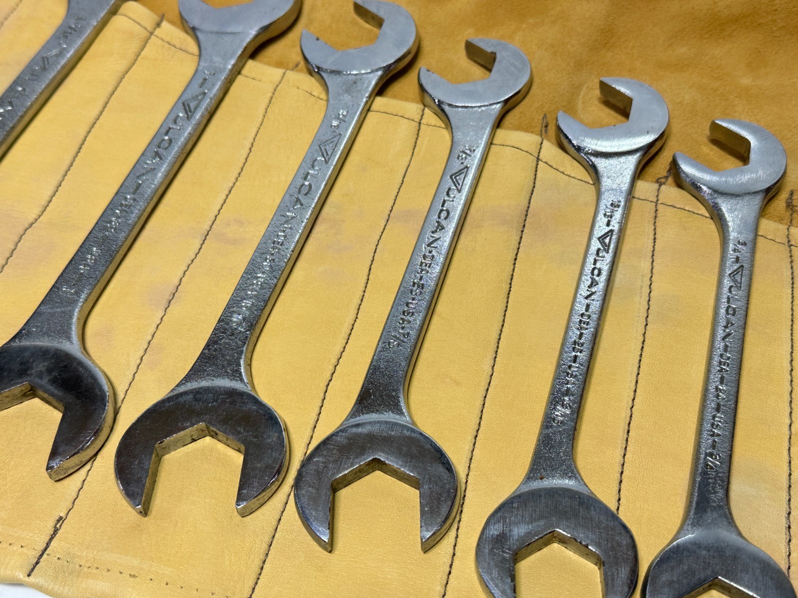 🇺🇸 VULCAN Williams 17pc USA SAE 3/8 to 1-7/16″ Open-End 4-Way Angle Wrench Set