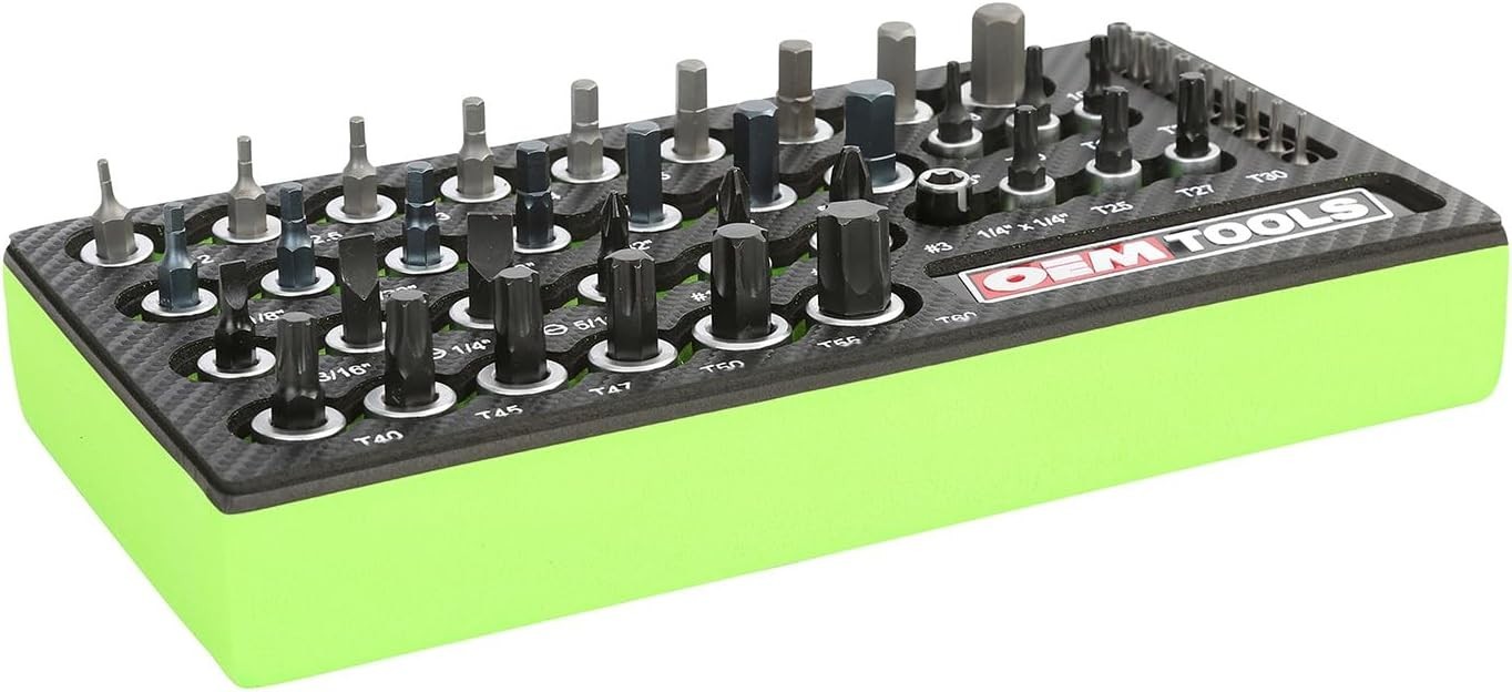 High-Performance 44pc Torx Socket Set with Polished Chrome Finish & Grip Design