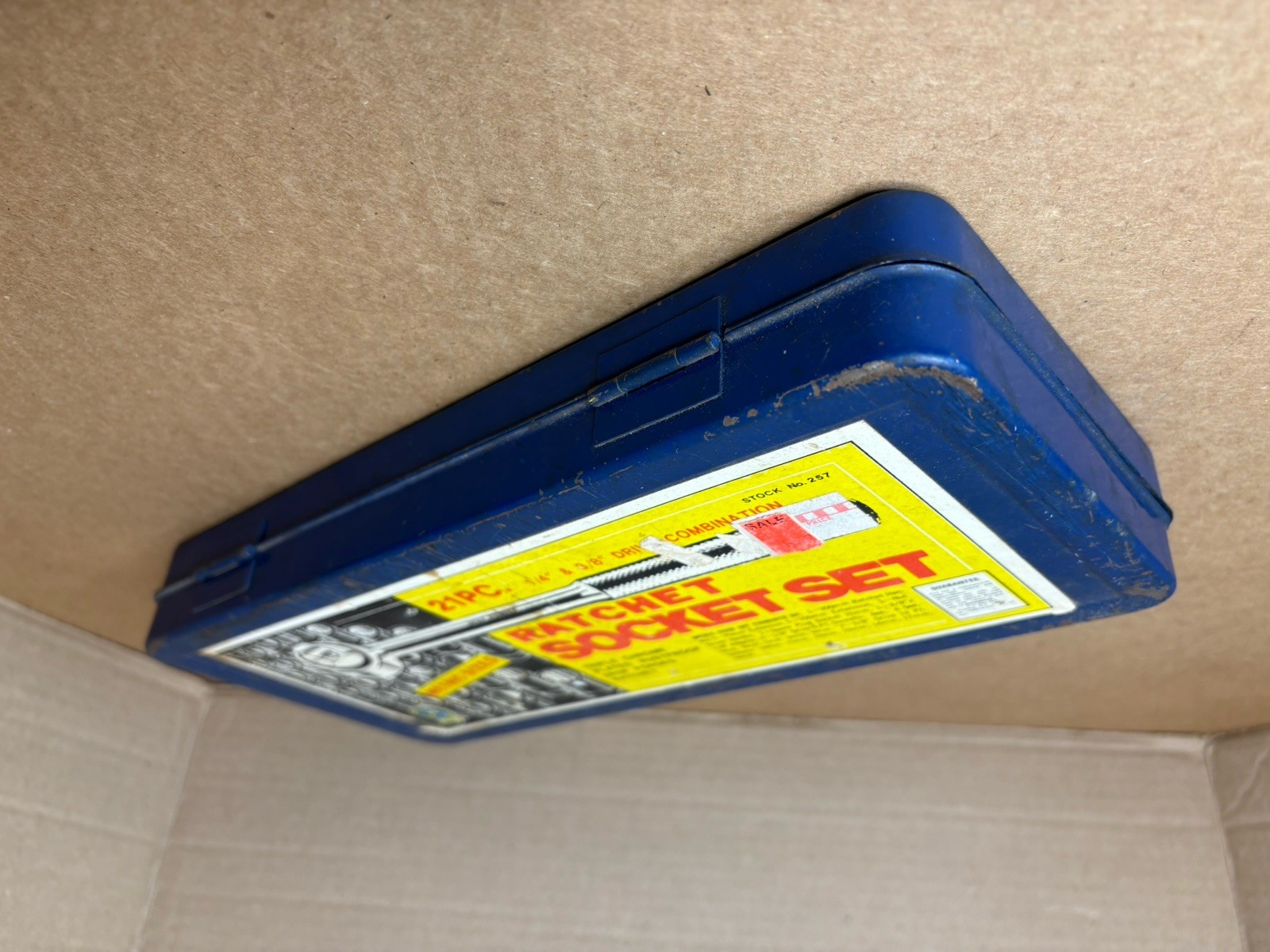 Vintage Royal Tools Tin Case ONLY for Ratchet Socket Set 257 Metric NO Contents