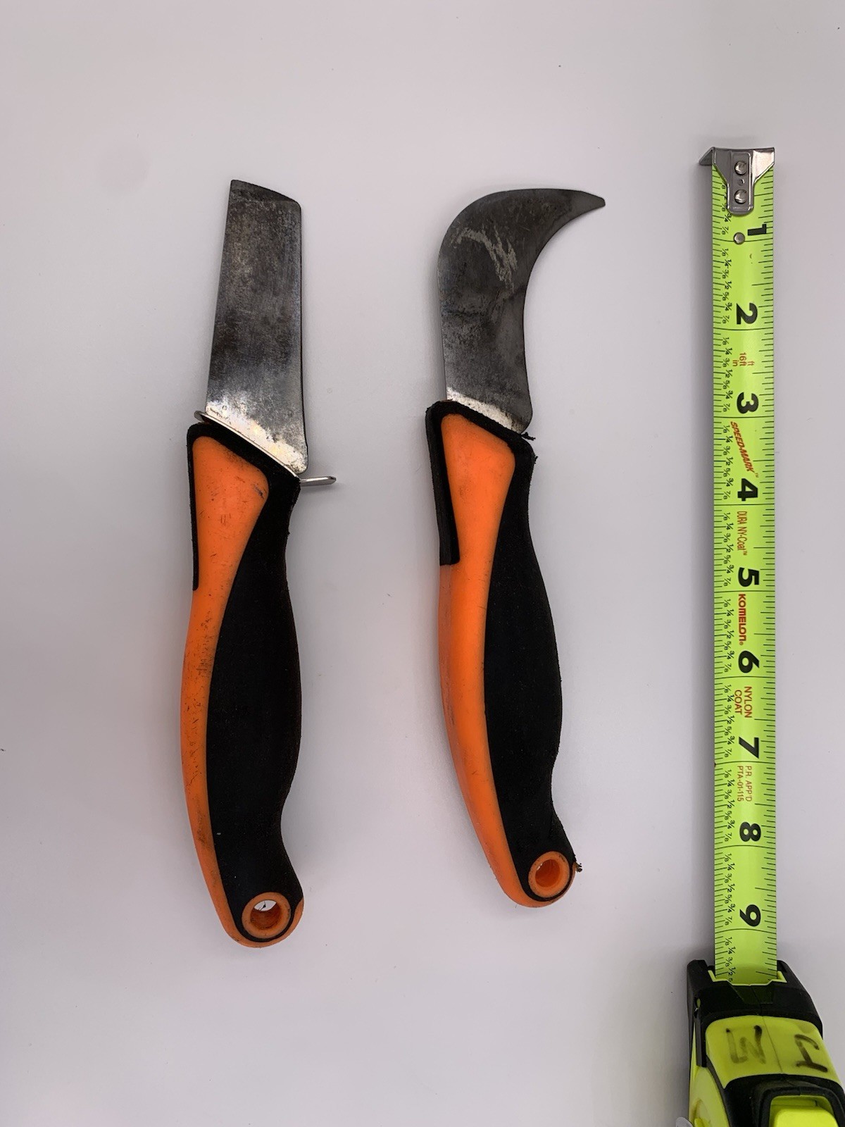 Blue Point / Snap On Tools -ORANGE- 2pc Automotive/Industrial Knife Set