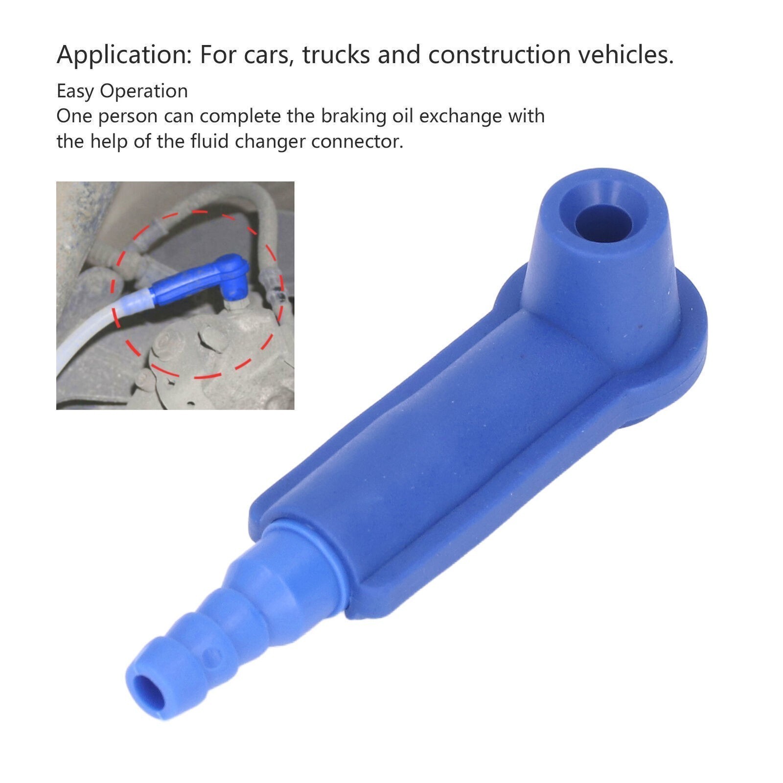 Brake Fluid Oil Changer Connector ABS Blue Maintenance Tool for Cars Trucks