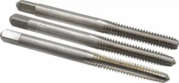 A1 467-01024 10-24 NC Carbon Steel Tap Set 3PC Taper Plug Bottom