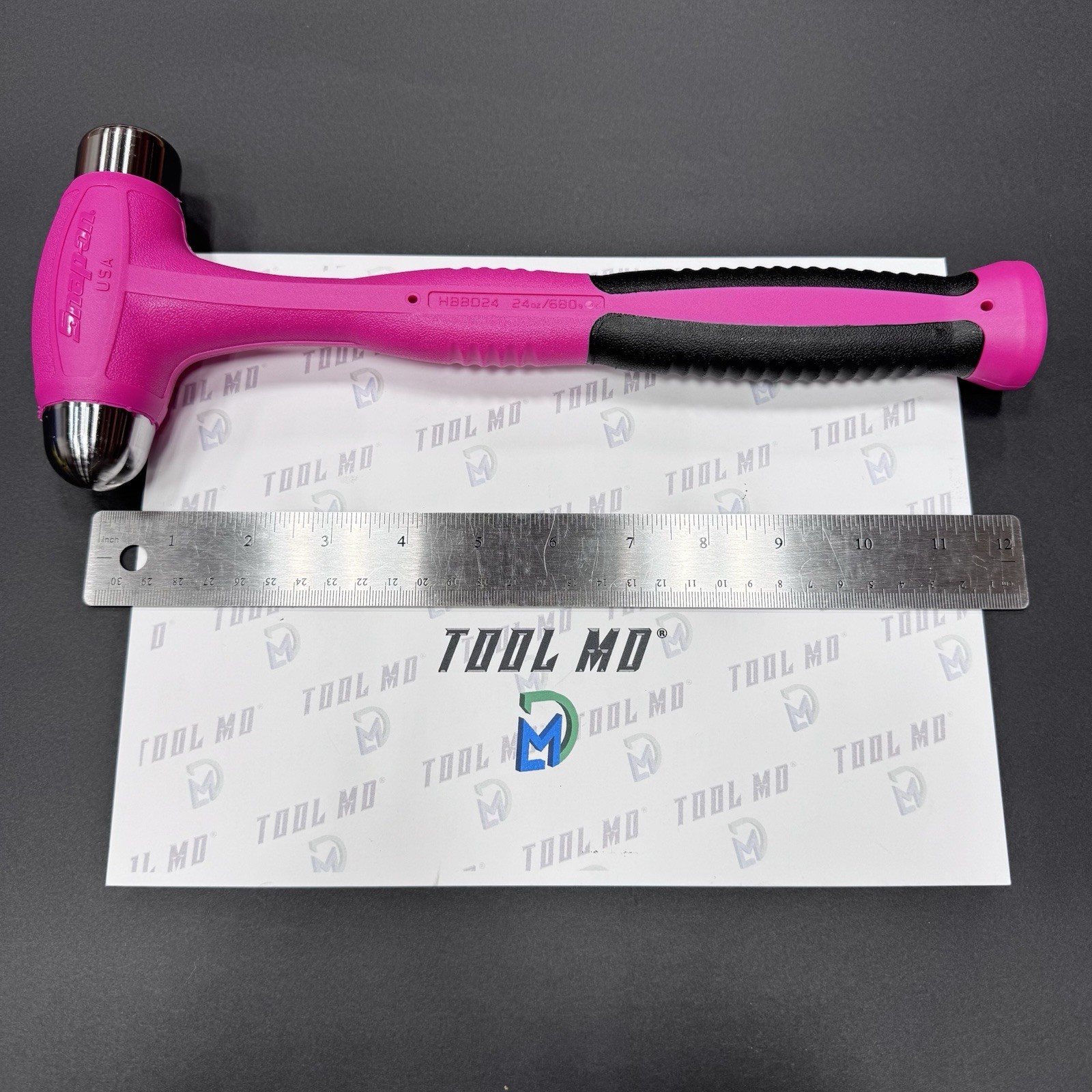 Snap-on Tools NEW ELECTRIC PINK 24oz / 680g Soft Grip Dead Blow Hammer HBBD24EP