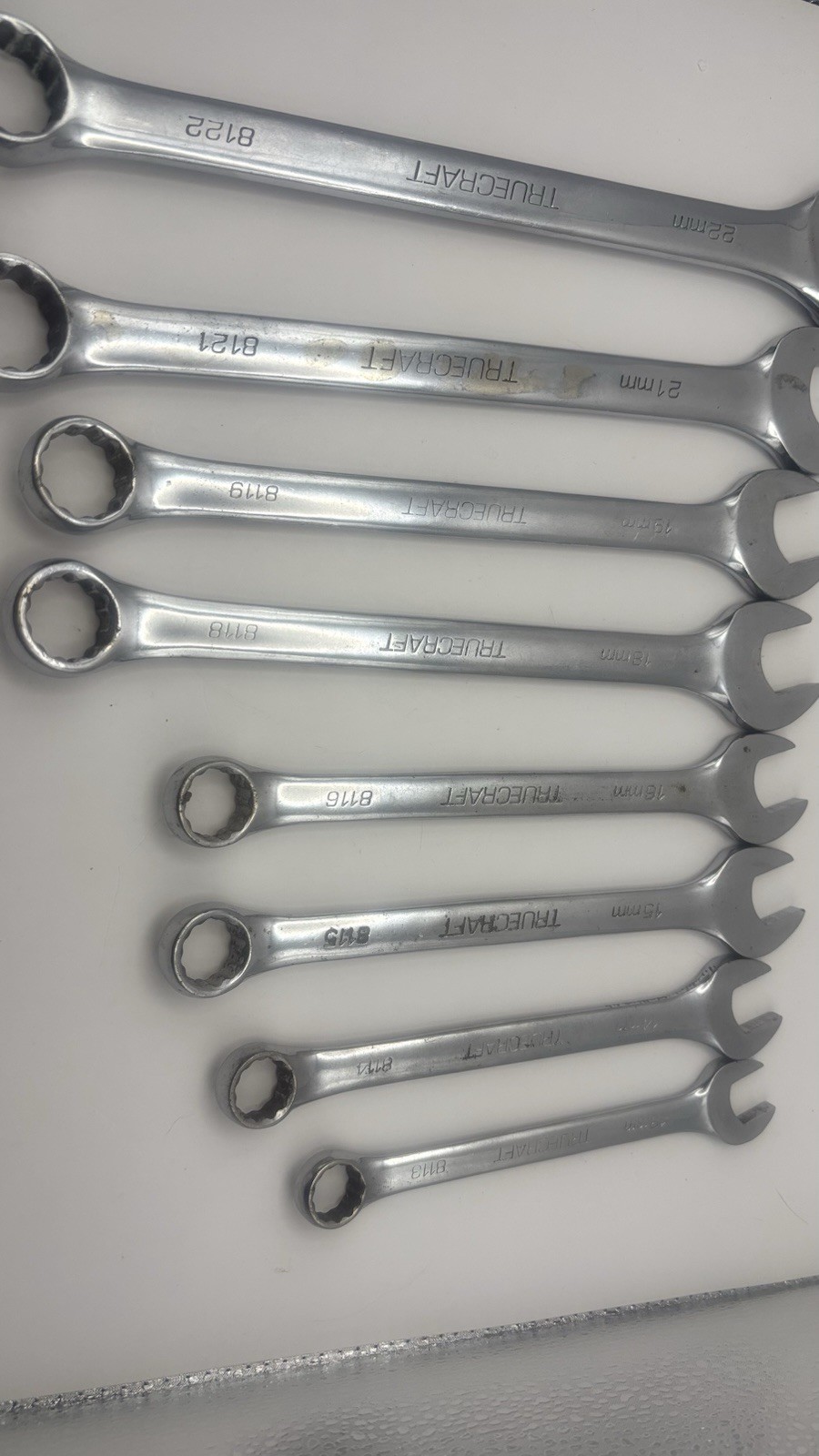 True Craft 12 Point 8 Wrench Set 22mm,21mm,19mm,18mm,16mm,15mm,14mm,13mm Japan