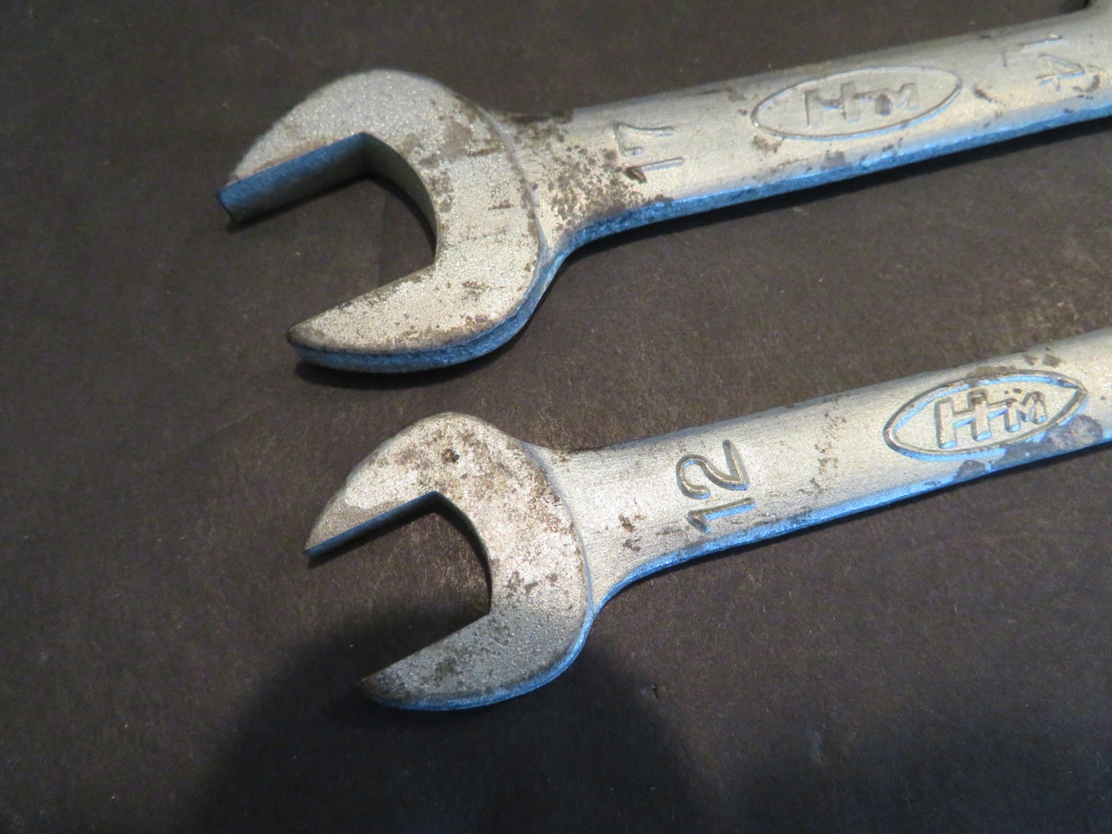Vintage HM Honda Motors 10mm x 12mm & 14mm x 17mm Open-End Wrench Made in Japan