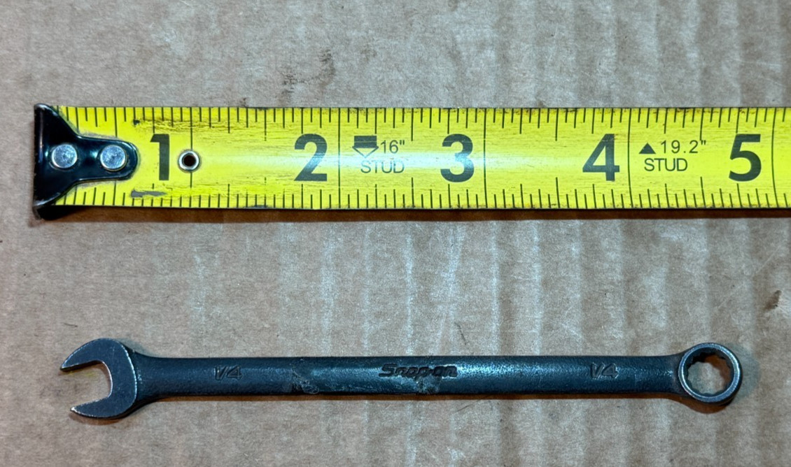 Snap On GOEX080B SAE 1/4 12-Point Black Industrial Finish Combination Wrench