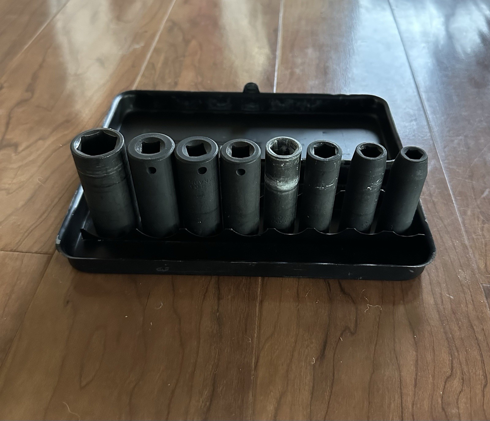 Pittsburgh Drive Impact Socket Set 8 Pcs In Storage Tin Inches